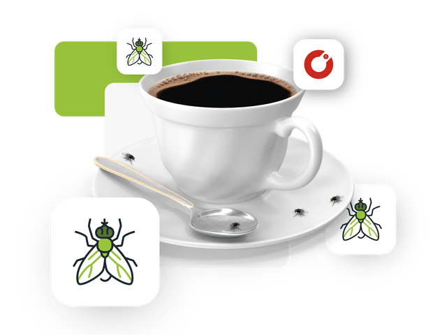 Flies on Mug