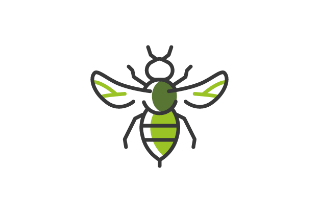Vector illustration of a bee