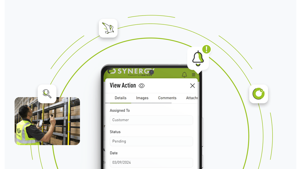 a decorative image of Synergy mobile version