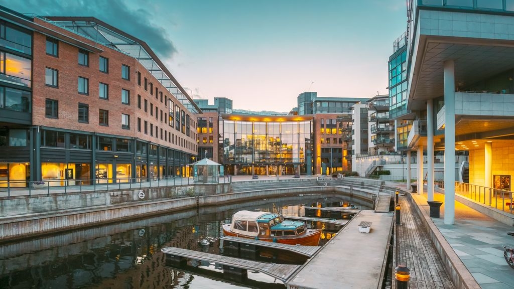 Urban scene in Oslo, Norway