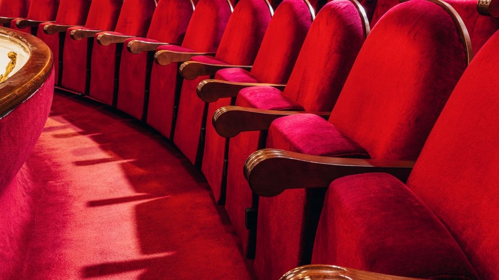 Red theatre seats