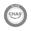 CHAS monochrome accreditation logo