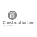 Constructionline monochrome accreditation logo