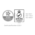 ISOQAR monochrome accreditation logo